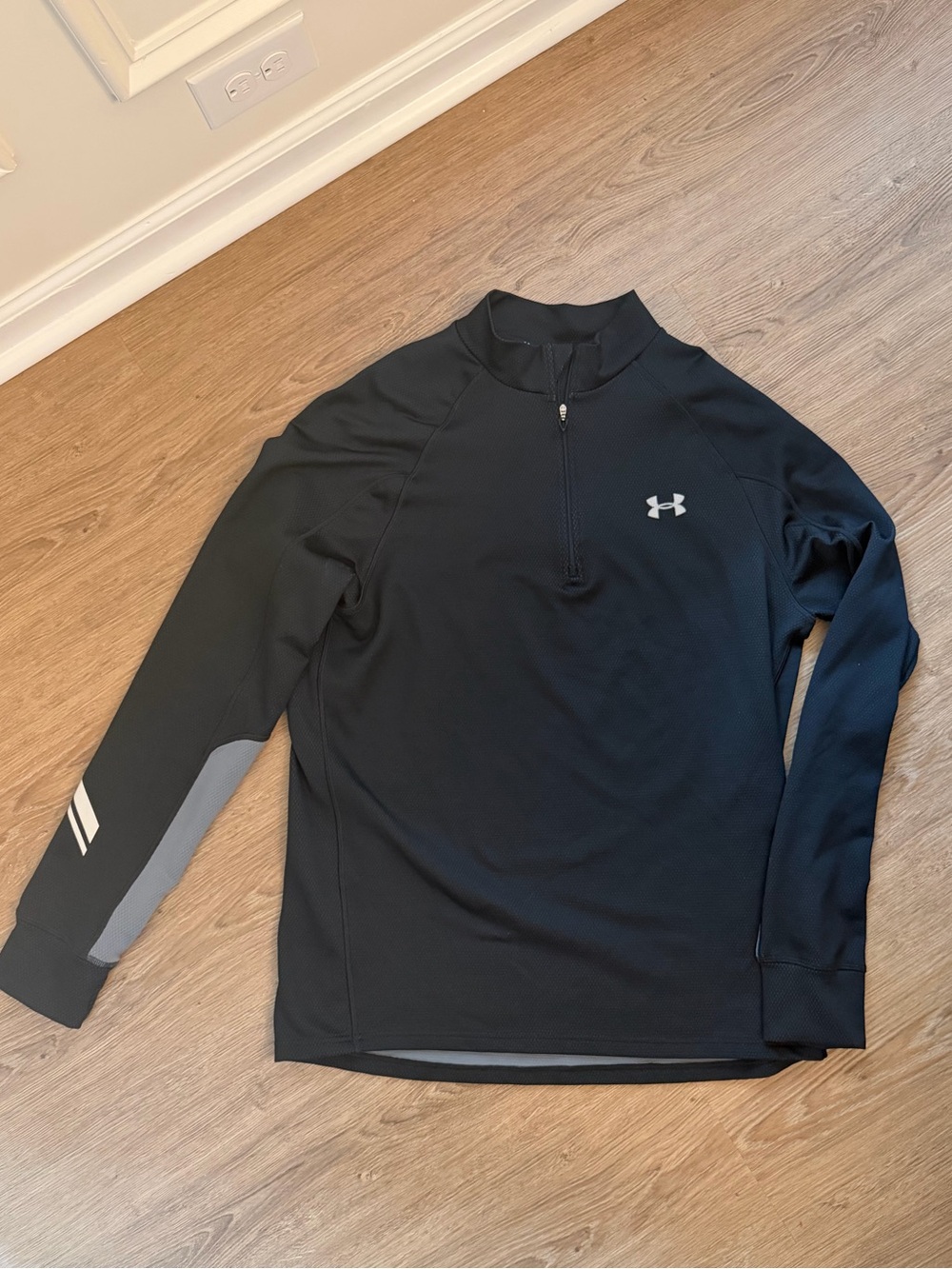 Men's Under Armour Black and Gray Half-Zip Training Top